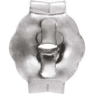 Earring Components Continuum Sterling Silver Push-On/Screw-Off Threaded Earring 
Back
