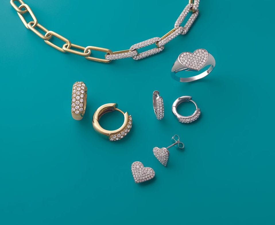 various diamond fashion earrings