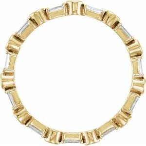 Rings 14K Yellow 1/2 CTW Natural Diamond Eternity Band Size 7