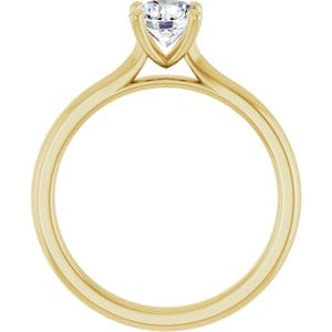 Rings 14K Yellow 5.8 mm Round Solitaire Engagement Ring Mounting