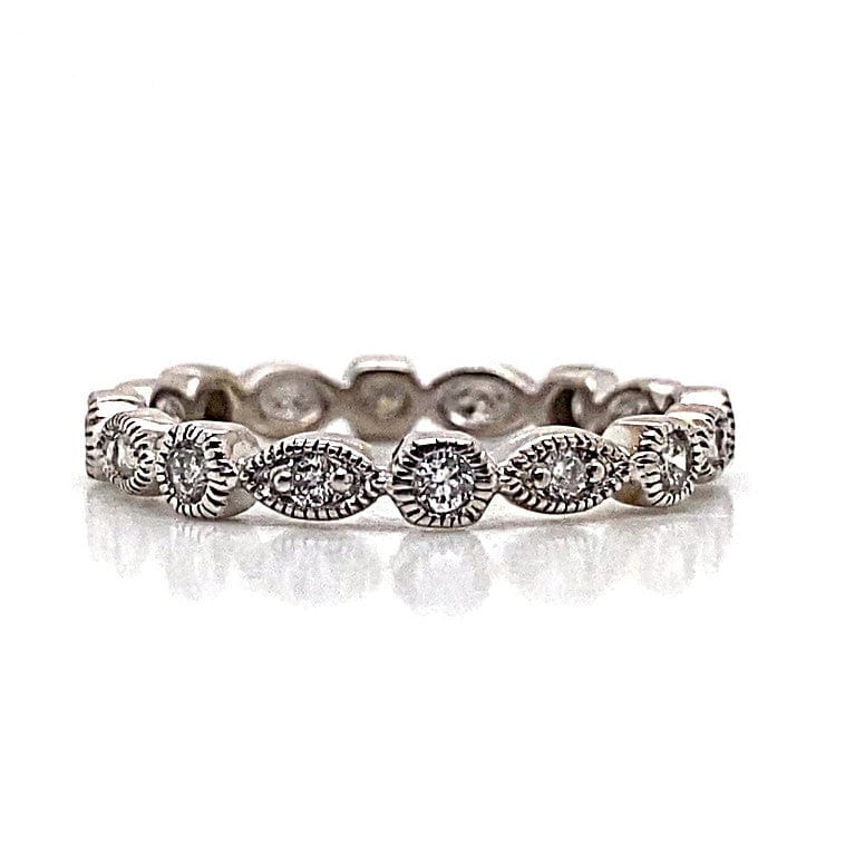 14K WHITE GOLD .27 CT TW DESIGN ETERNITY BAND
