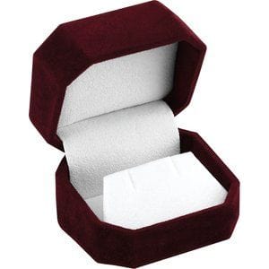 Packaging Burgundy Stud Earring Box