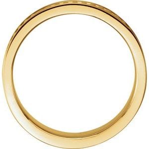 Rings 14K Yellow 7 mm Design Band Size 7