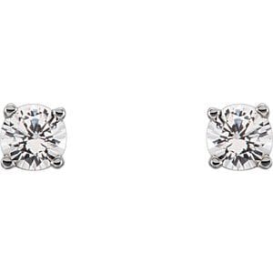 Earrings Sterling Silver Imitation Diamond Youth Earrings