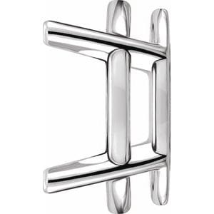 Settings 14K White 12x6 mm Marquise 4-Prong Lightweight Earring Setting