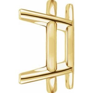 Settings 14K Yellow 8x4 mm Marquise 4-Prong Lightweight Earring Setting