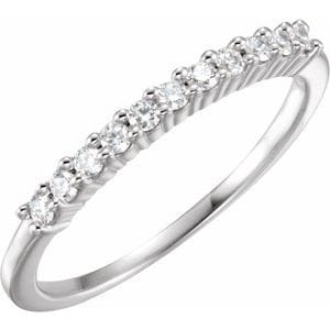 Rings Platinum 1/5 CTW Natural Diamond Anniversary Band