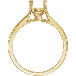 Rings 14K Yellow 5.8 mm Round Solitaire Engagement Ring Mounting