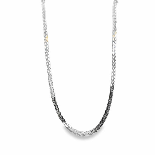 16" 14KW SQUARE WHEAT STYLE CHAIN, 3.8 GRAMS