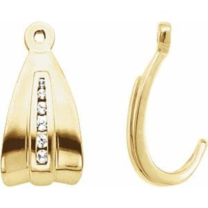 Earring Jackets 14K Yellow Earring Jacket  Mounting