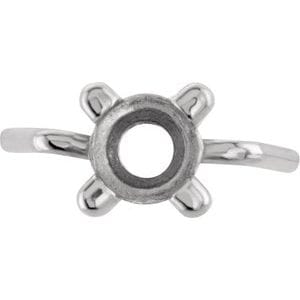 General Components 14K White 3.5 mm Round Bracelet Link