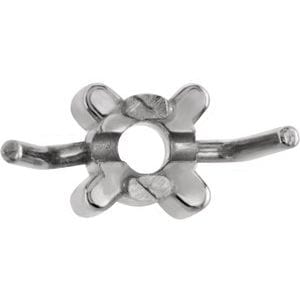 General Components 14K White 3.5 mm Round Bracelet Link