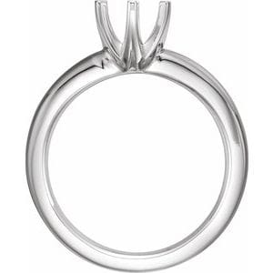 Rings Platinum 7.8 mm Round Medium Six-Prong Solstice Solitaire® Ring Mounting