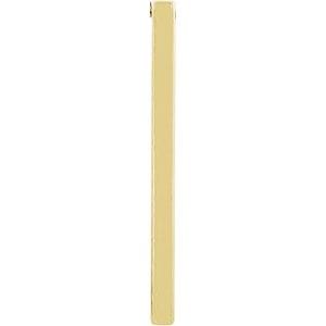 14K YELLOW 29.7X2.2 MM BAR PENDANT