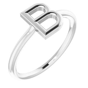 PLATINUM INITIAL B RING