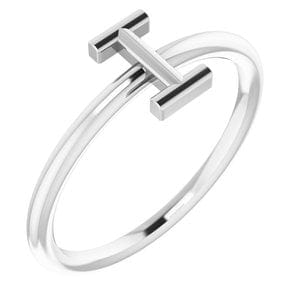 PLATINUM INITIAL I RING