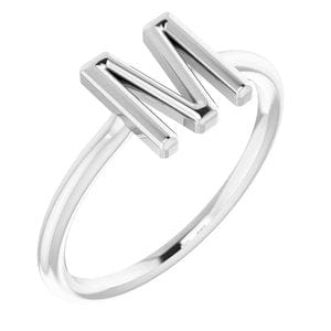 PLATINUM INITIAL M RING