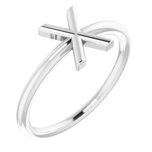 PLATINUM INITIAL X RING