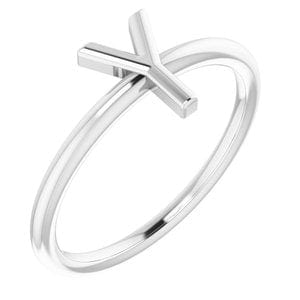 PLATINUM INITIAL Y RING