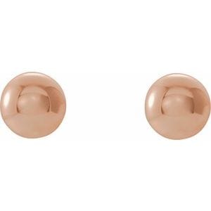 Earrings 14K Rose 3 mm Ball Earrings