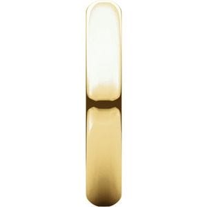 Rings 14K Yellow 3.5 mm Half Round Band Size 4.5