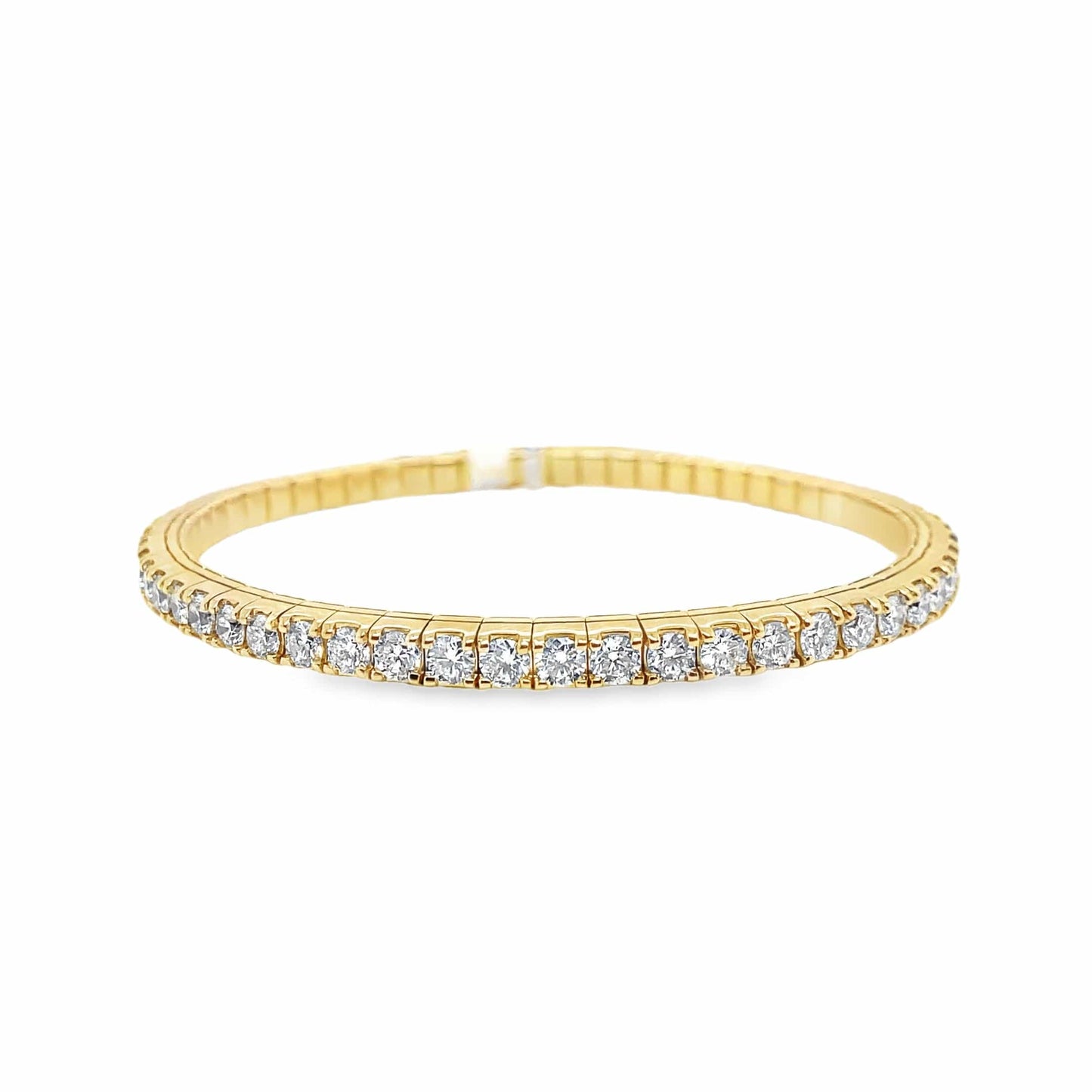 14KY 5.78CTW NATURAL RBC DIAMOND ACCENT FLEX BRACELET