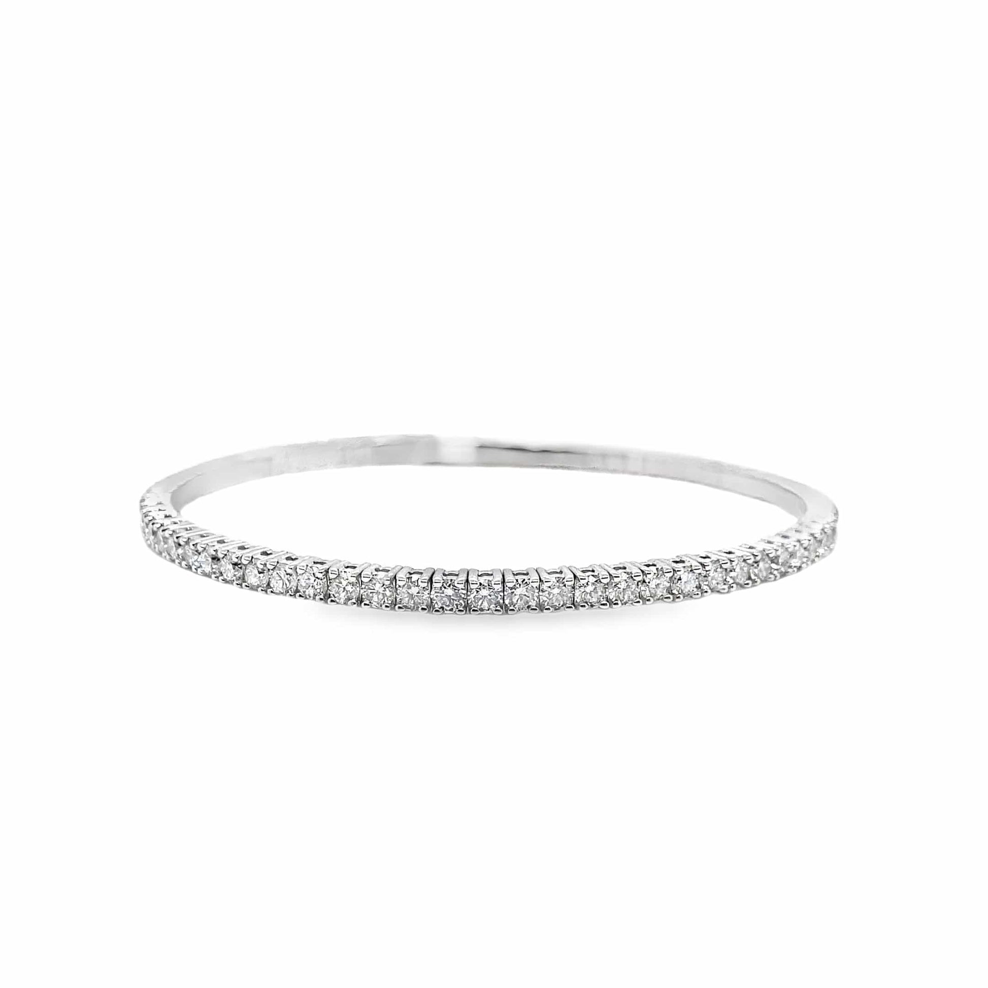 14KW 3.44C TW NAT RBC DIAMOND ACCENT FLEXI STYLE BRACELET