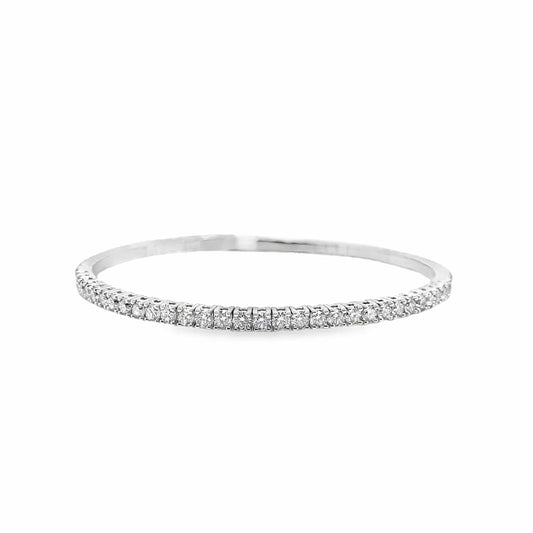14KW 3.44C TW NAT RBC DIAMOND ACCENT FLEXI STYLE BRACELET