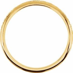 Rings 14K Yellow 2 mm Milgrain Geometric Band Size 5.5