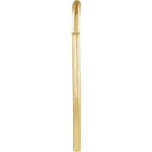 Earring Components 14K Yellow 16 mm Bishop Hook Ear Wire