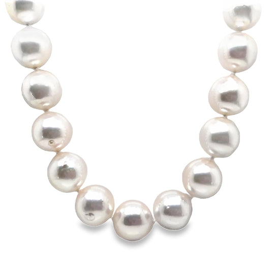 18" 8.5-9 MM FINE QUALITY AKOYA PEARL STRAND WITH 14K YELLOW GOLD CLASP