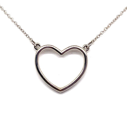 Christopher Fine Diamonds 14K WHITE GOLD HEART SHAPE NECKLACE