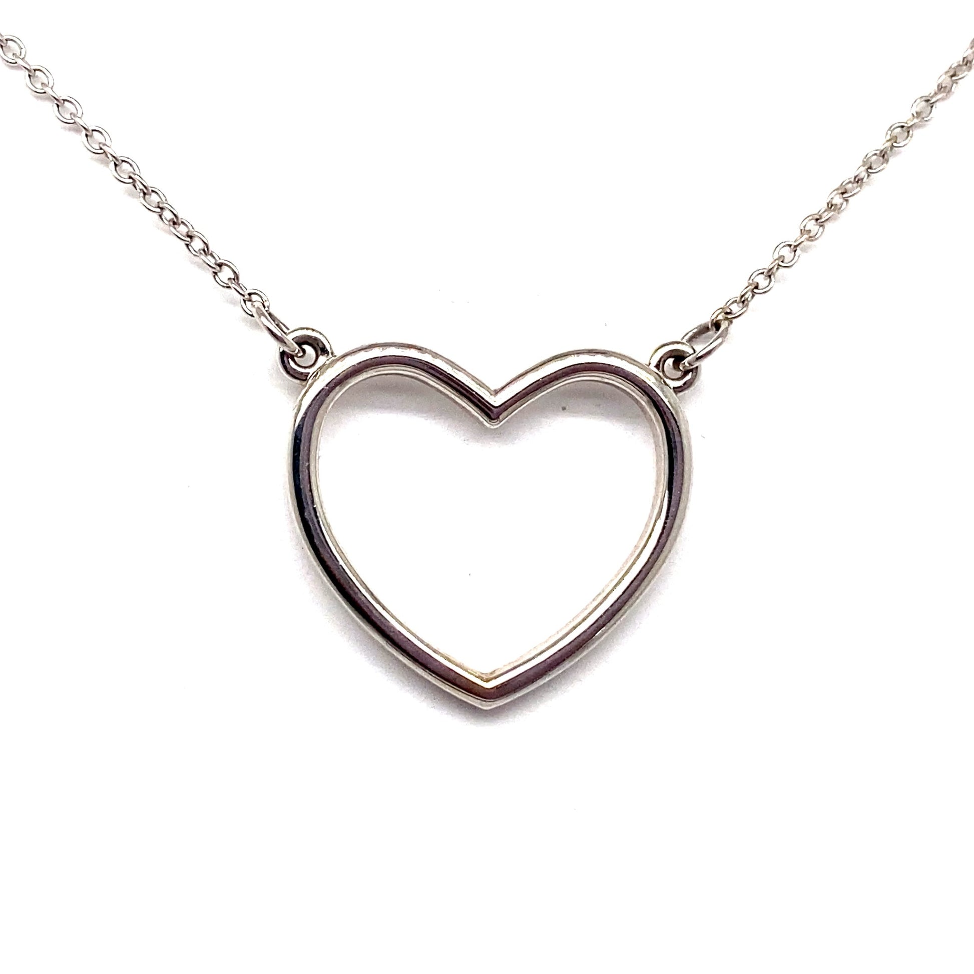 Christopher Fine Diamonds 14K WHITE GOLD HEART SHAPE NECKLACE