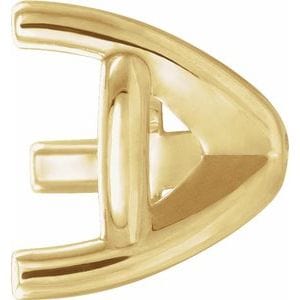 Settings 14K Yellow 5.2 mm Round 3-Prong Earring Setting