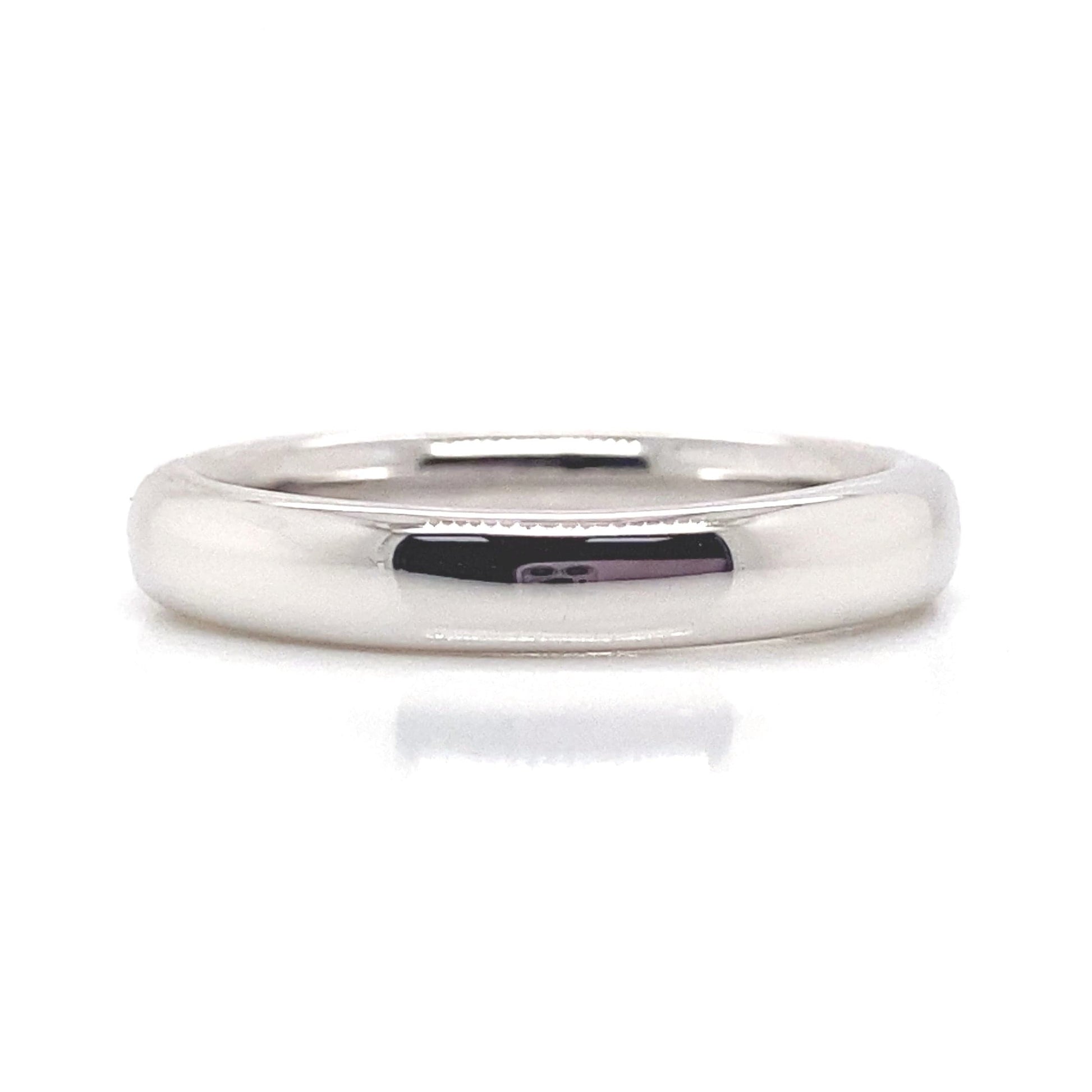 18KW .91CTW NAT RBC CUT DIAMOND F/VS FRENCH-SET BAND
