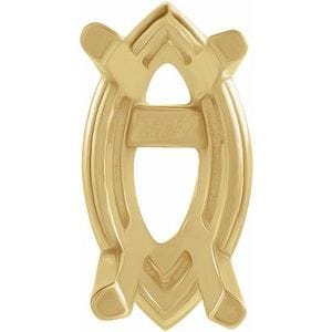 Settings 14K Yellow 8x4 mm Marquise 4-Prong Lightweight Earring Setting