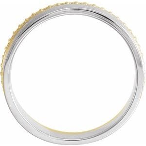 Rings 14K Yellow/White 6 mm 1/3 CTW Natural Diamond Band Size 7
