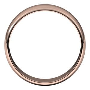 Rings 10K Rose 6 mm Lightweight Half Round Band Size 6.5