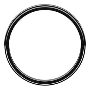 Rings Sterling Silver 2.5 mm Stepped-Edge Flat Band Size 7