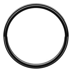 Rings Sterling Silver 3 mm Stepped-Edge Flat Band Size 11