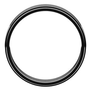 Rings Sterling Silver 5 mm Stepped-Edge Flat Band Size 7