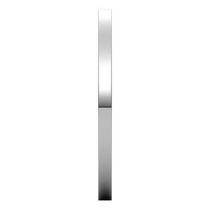 Rings 14K White 1.5 mm Comfort-Fit Flat Band Size 5.5