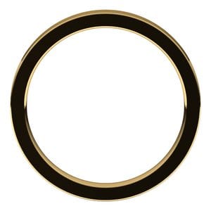 Rings 18K Yellow 2.5 mm Comfort-Fit Flat Band Size 5.5