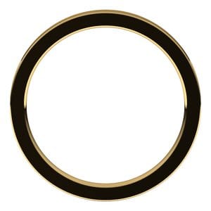 Rings 18K Yellow 2 mm Comfort-Fit Flat Band Size 5