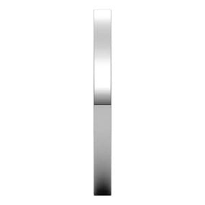 Rings 14K White 2 mm Comfort-Fit Flat Band Size 7