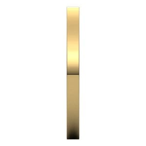 Rings 18K Yellow 2 mm Comfort-Fit Flat Band Size 5