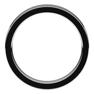 Rings Platinum 4 mm Comfort-Fit Flat Band Size 7.5
