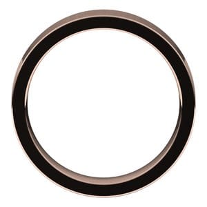 Rings 10K Rose 5 mm Comfort-Fit Flat Band Size 9.5
