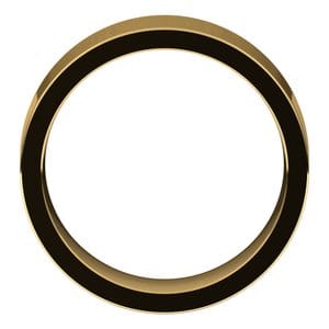 14K Yellow 7 mm Comfort-Fit Flat Band Size 8 - Christopher Fine Diamonds