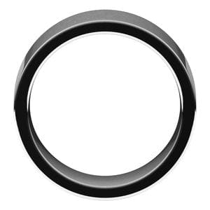 Rings 14K White 9 mm Comfort-Fit Flat Band Size 10.5